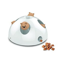 M Pets Jouet Electronique Pour Chat Distributeur De Friandisess - 24 X 24 X 12 Cm - Blanc