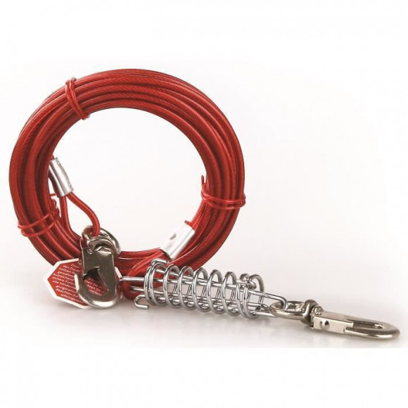 M-pets Cable Dattache Compensator - 8m - Rouge - Pour Chien
