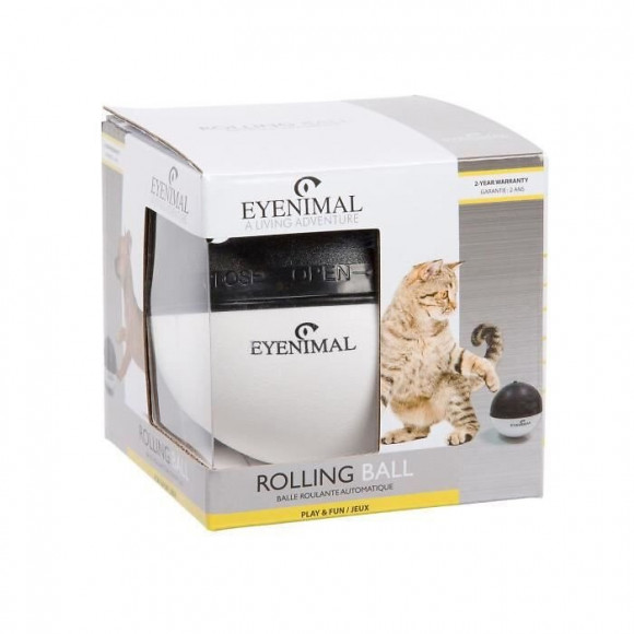 Eyenimal Rolling Ball - Balle Roulante Automatique Pour Chiens Et Chats