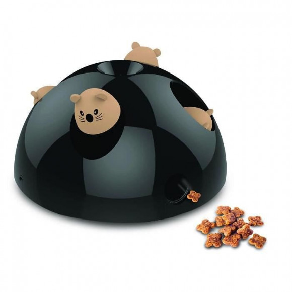 M Pets Jouet Electronique Pour Chat Distributeur De Friandisess - 24 X 24 X 12 Cm - Noir