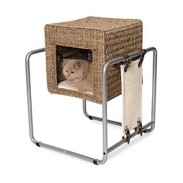 Catit Meuble A Chat V-cube - Rotin
