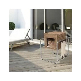Catit Meuble A Chat V-cube - Rotin
