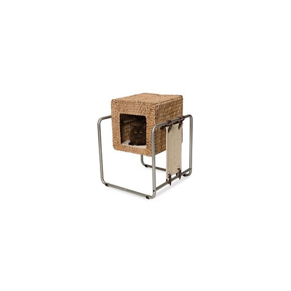 Vesper Meuble A Chat V-cube - Feuille De Banane