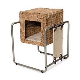 Vesper Meuble A Chat V-cube - Feuille De Banane