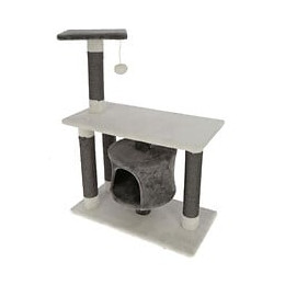 Arbre A Chat Jade Darklight, 96 Cm, Blanc/gris