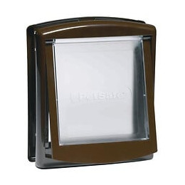 Petsafe Porte A 2 Voies Pour Chiens 730 Petit 17,8 X 15,2 Cm Marron