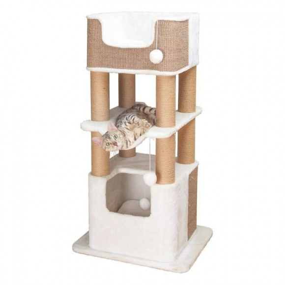 Trixie Griffoir Pour Chats Lucano Xxl Blanc Et Taupe
