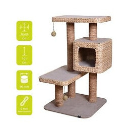Ebi Arbre A Chats Cat Tree Sapa - Creme - 58 X 58 X 101 Cm - 16,2 Kg