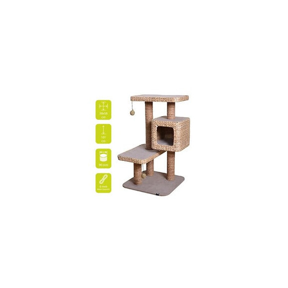 Ebi Arbre A Chats Cat Tree Sapa - Creme - 58 X 58 X 101 Cm - 16,2 Kg