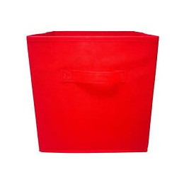 Modulostorage Tiroir De Rangement - Tissu - 27x27x28 Cm - Rouge