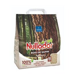 Nullodor Litiere Bois De Sapin Par Demavic - 10 L - 4,4 Kg