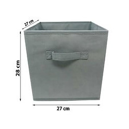 Modulostorage Tiroir De Rangement - Tissu - 27x27x28 Cm - Gris Clair