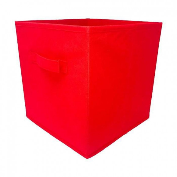 Modulostorage Tiroir De Rangement - Tissu - 27x27x28 Cm - Rouge
