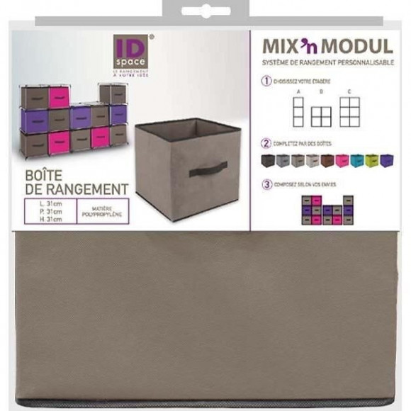 Boite De Rangement - 31 X 31 Cm - Taupe