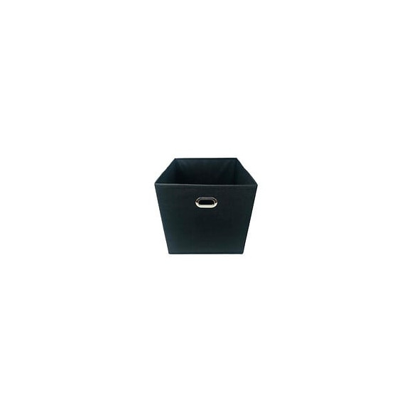 Modulostorage Tiroir De Rangement - Tissu - Poignee Metal - 27x27x28 Cm - Noir