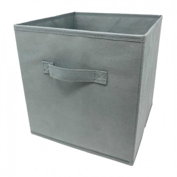 Modulostorage Tiroir De Rangement - Tissu - 27x27x28 Cm - Gris Clair