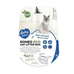 Duvo+ Romeo Eco Bac A Litiere 57 X 39 X 41 Cm - 1,195 Kg - Vert - Pour Chat