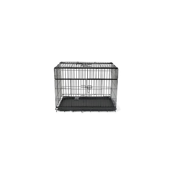 Vadigran Cage Metallique Pliable Premium - 91 X 61 X 69 Cm - Noir - Pour Chien