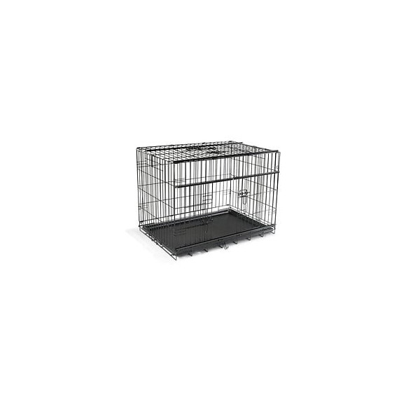 Vadigran Cage Metallique Pliable Premium - 91 X 61 X 69 Cm - Noir - Pour Chien