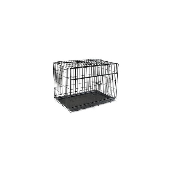 Vadigran Cage Metallique Pliable Premium - 91 X 61 X 69 Cm - Noir - Pour Chien