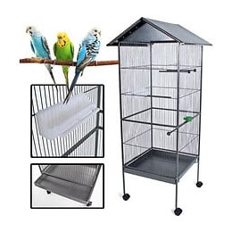 Poils + Plumes Oiseau Cage A Oiseau Kuikui En Metal - Hauteur 155 Cm
