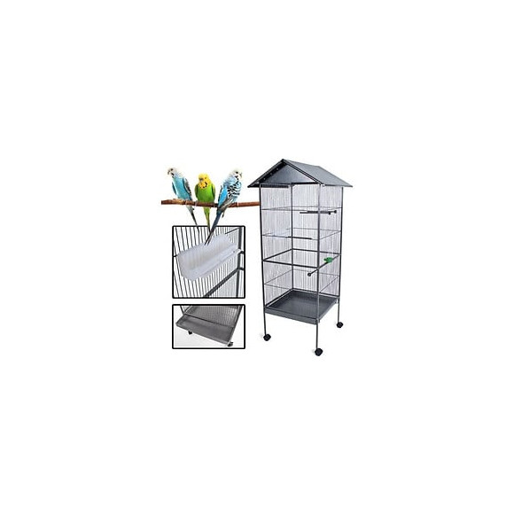 Poils + Plumes Oiseau Cage A Oiseau Kuikui En Metal - Hauteur 155 Cm