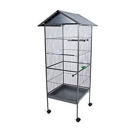 Poils + Plumes Oiseau Cage A Oiseau Kuikui En Metal - Hauteur 155 Cm