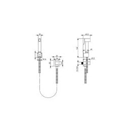 Ensemble Douchette Hygiénique Pour Wc Avec Mitigeur Eau Chaude Et Froide