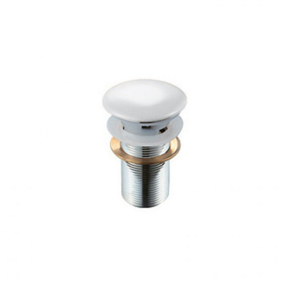 Bonde De Lavabo 1 1/4 Clip Clap Vidage Avec Bouchon En Céramique Avec Débordement