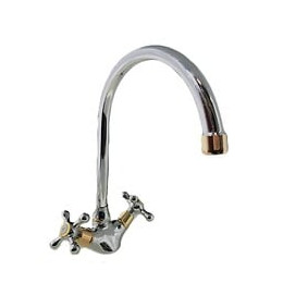 Mélangeur Évier Chromé Doré Complet