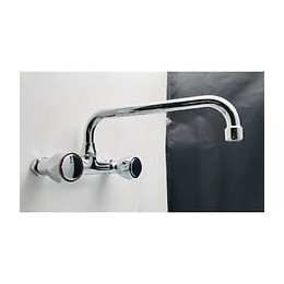 Mélangeur Mural En Laiton Chromé Robinet 18 Cm Robinet De Type C Bec