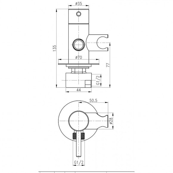 Kit Hygiène Complet De Douche En Laiton