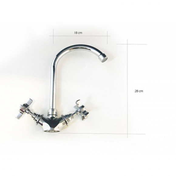 Mélangeur Évier Robinet Avec Bec Mobile, Pour Cuisine, Chromée