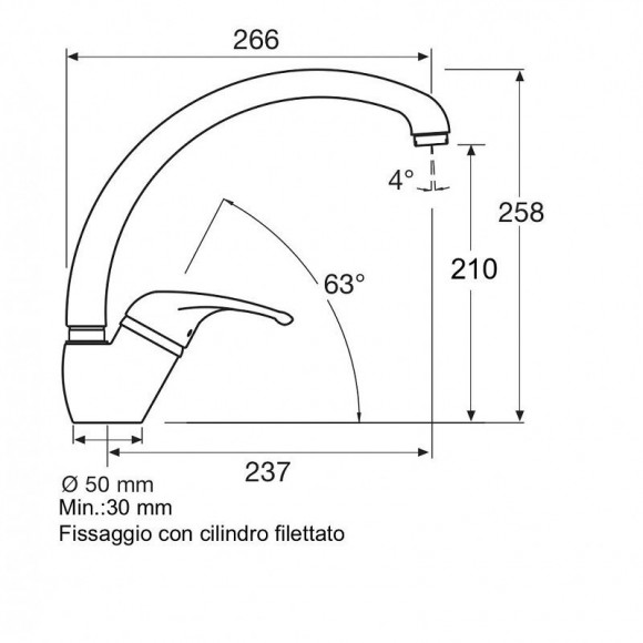 Mitigeur De Lavabo, Évier Pour Cuisine En Laiton Chromé Avec Bec Haut