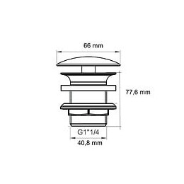Vidage Automatique 1 1/4 Pour Évier , Vieux Laiton Avec Trop Plein