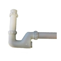 Siphon Pour Lavabo 1 Blanc Complet En Laiton