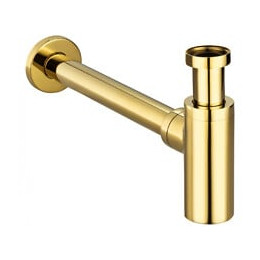 Siphon Lavabo Droit Luxe Laiton Pour Vasque Et Lavabo,hauteur Réglable