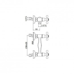 Mélangeur Mural D'évier À Bec Haut