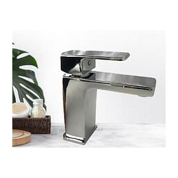 Mitigeur Lavabo Modèle Carré Chromé