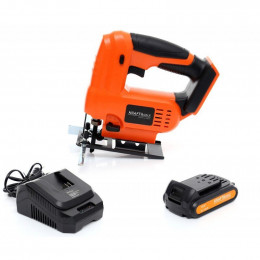 Dcraft - Scie Sauteuse Sans Fil - 18v - Batterie 2000 Mah - Vitesse 2400 Rpm - Angle De Coupe 0-45° - Noir