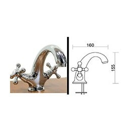 Mélangeur Lavabo Vintage Chromé