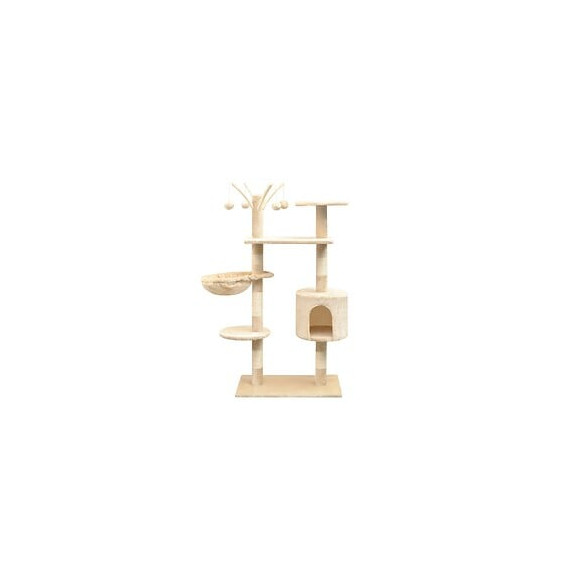 Arbre À Chat Avec Griffoirs En Sisal 125 Cm Beige - 170482 - Beige