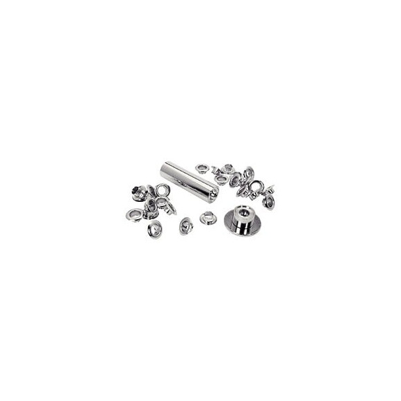 Lot De 25 Oeillets Acier Diam.6 Rapid
