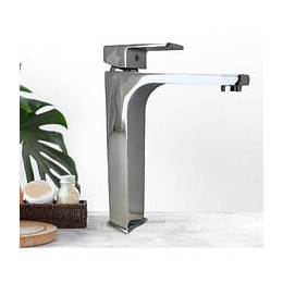 Mitigeur Robinet Lavabo Haute Pour Vasque À Poser En Laiton Chromé