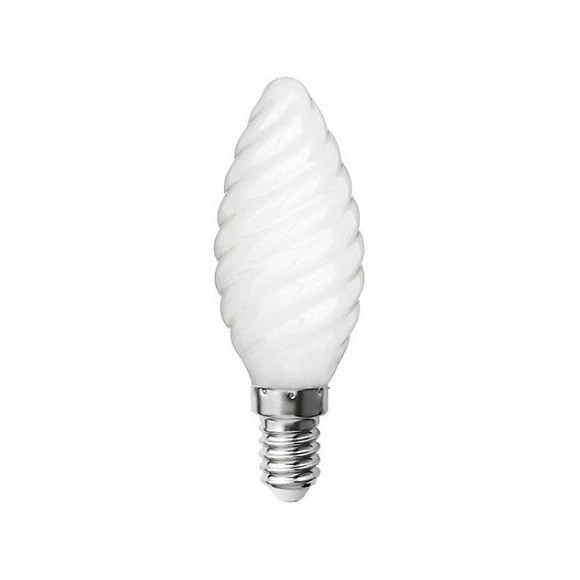 Ampoule Led-s19 Filament Flamme Opaque Torsadée Ca35 - E14 - 4w - 4 000k - 425lm