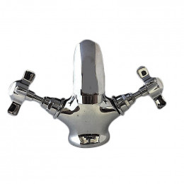 Robinet Vintage Étoile En Laiton Chromé Complet