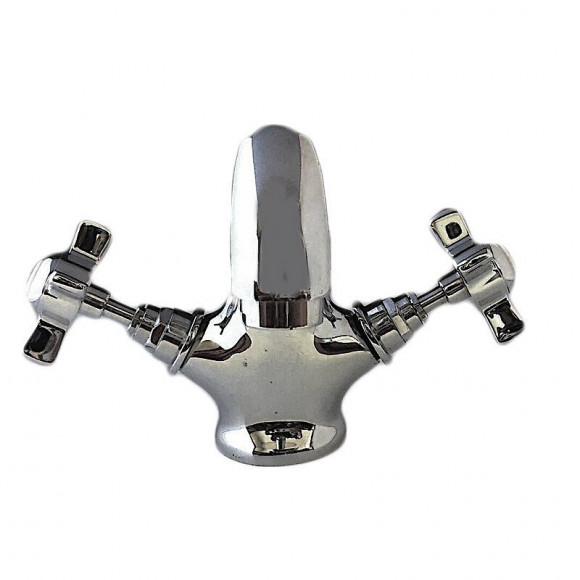 Robinet Vintage Étoile En Laiton Chromé Complet