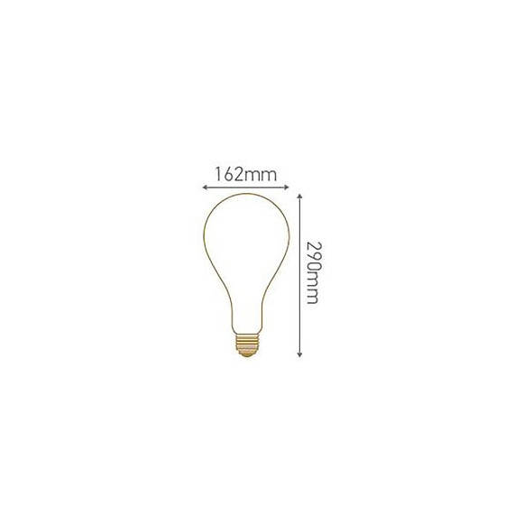 Ampoule Géante Filament Led Twisted 290mm 6w E27 2000k 240lm Smokey