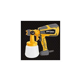 Dcraft - Pistolet À Peinture Électrique - 1000ml - Débit 1650l/min - Buse 1,0/1,8/2,5 Mm - Jaune