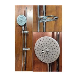 Colonne De Douche En Laiton Chromé Colonne De Haut En Bas, Complète